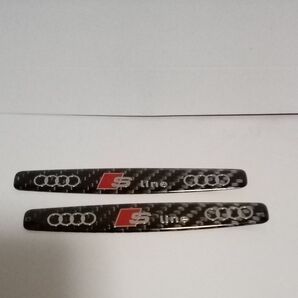 新品 長期保管品 アウディ Sライン スポーツライン エンブレム 2枚 ドアガード?エンブレム