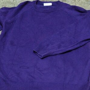 Essentials パープル ニット セーター シンプル カジュアル