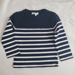 GLOBAL WORK グローバルワーク ボーダーニット Ssize