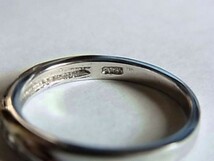 未使用品SVシルバー925リング指輪13号5粒キュービックジルコニア人工ダイヤCZ男性メンズ女性レディース ピンキーリング_画像2
