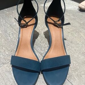 ストラップサンダル ブルー、グリーン