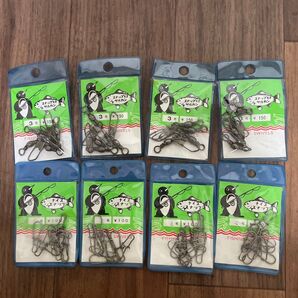 スナップ付きサルカン3号 スナップ 4号 8袋まとめ売り 釣り具02