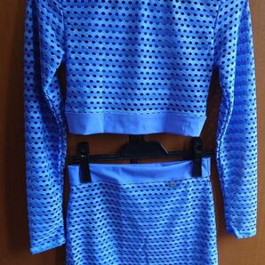 Wicked Weasel ブルー パープルシースルーメッシュウェア