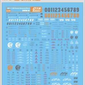 MG リゼルC型用水転写デカール(達人)