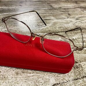 JINS ジンズ メガネ フレーム 眼鏡 スクエア ブラウン系