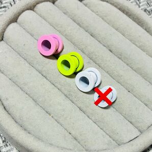 【訳あり在庫処分】ボディピアス 0G トンネル 3点セット 0カラフル ネオン