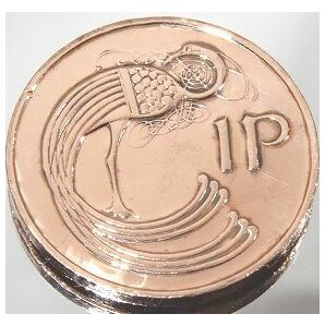 未使用 ヨーロッパ アイルランド 外国コイン ハープ★1ペニー通貨 硬貨  メダル １９７４年の画像1