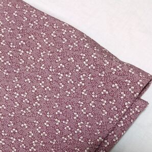 京小紋 絹 100% 袷 普段着 街着 仕事用 小花