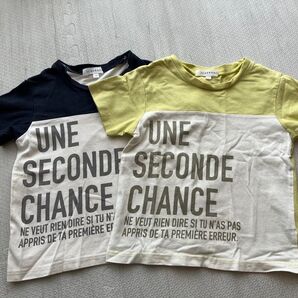 3can4on サンカンシオン 半袖Tシャツ2枚セット 100 ワールド