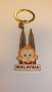 ★OMIYAGE★Petronas Twin Towers in Kuala Lumpur Key chain マレーシアお土産キーホルダー ペトロナスツインタワー　USED IN JAPAN