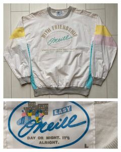 送料無料 希少 レア 日本製 80s 90s O'NEILL オニール old surf skate オールド サーフ スケート パステル クレイジー カラー プルオーバー