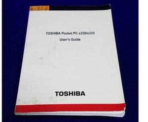 * manual only exhibit M044 TOSHIBA Toshiba PDA e330/e335jenio. user guide only. body none English manual 