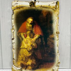 放蕩息子(ほうとうむすこ) 板絵●イタリア製●置物●壁掛け●インテリアにも最適