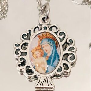奇跡のメダイユ メダイネックレス●扶助者聖マリアと生命の樹●reversible