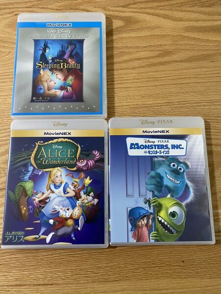 ディズニー インク アリス 眠れる森の美女 純正ケース 付き DVD 3点セット タイトル変更自由 国内正規品 未再生