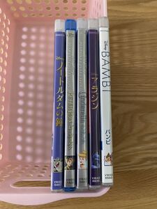 ディズニー　　シンデレラ　など　純正ケース　付き　DVD 5点セット　タイトル変更自由　国内正規品　未再生　ディズニーグッツ　サービス