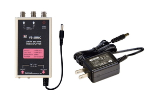 ビデオスプリッター　映像信号分配器　VS-2BNC -SET （ACアダプター付セット） 防犯機器オプション　DAIWA　ダイワインダストリ 「即売」
