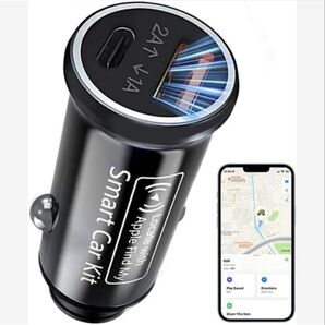 シガーソケット 車載GPS スマートタグ アタグ+車載充電 一体型 車両盗難防止 カーチャージャー シガーソケット