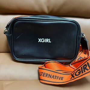 X-girl エックスガール ショルダーバッグ ブラック オレンジ ムック本