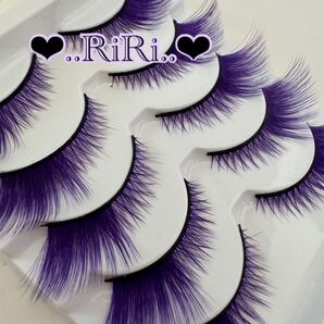 パープル!目尻長め つけまつげ コスプレ 人形 カスタムドール カスタム パーツ 発表会