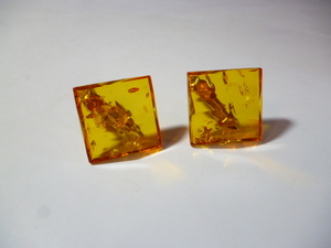 - amber earrings - amber 