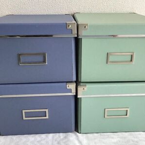 IKEA イケア KASSETT カセット 廃盤 蓋付き 収納ボックス 収納ケース 小物入れ 折り畳み クラフトボックス