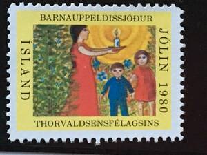 切手：クリスマスシール／アイスランド＊１９８０年＊