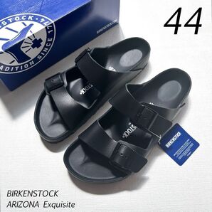 44 新品 ビルケンシュトック アリゾナ BS エクスクイジット ナチュラル オール レザー サンダル ブラック 黒 28.5㎝