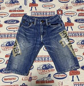  Hysteric Mini Logo Denim jeans 110 shorts half Denim short bread Denim pants his Mini JOEYHYSTERIC Hysteric Glamour 