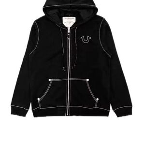 True Religion ジップアップパーカー ブラック s