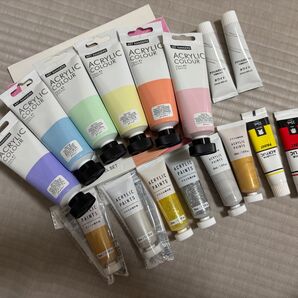 パステルカラー アクリル絵の具 おまけ付き