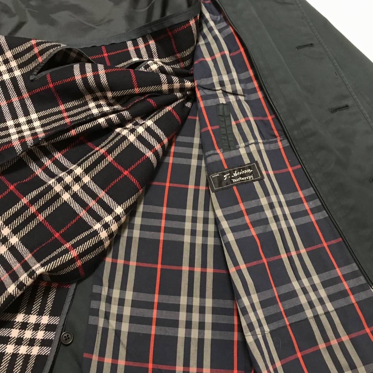 ☆BURBERRY LONDON バーバリー ロンドン☆メンズ ステンカラー ウール