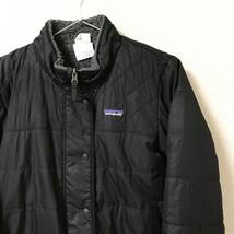 美品★patagonia パタゴニア★KID'S 中綿 白タグ ボアフリース リバーシブル ジップアップ ジャケット ブルゾン ブラック XL 14 管:A:９_画像8