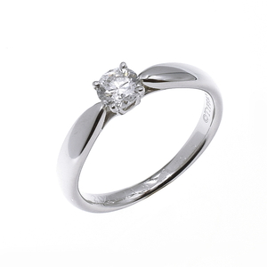  beautiful goods TIFFANY&CO. Tiffany Pt950 D0.25ct is - moni - diamond ring 6 number A3960-00-0766