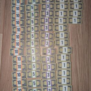 お札型 点数 トークン ボードゲーム uchibacoya