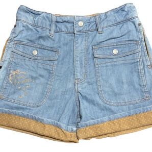 ポンポネット 裾折り返し ショートパンツ LL 165 pom ponette