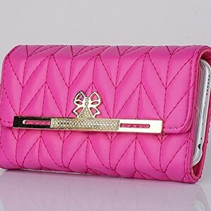 iphone6s レザーケース アイフォン6s ショルダーケース iphone6/6s レザーケース 手帳型 チェーン付き ピンク