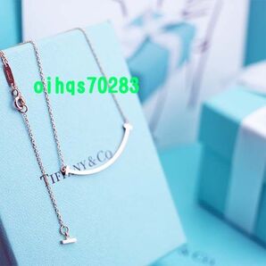 新品 未使用 TIFFANY &Co. ティファニー Tスマイルネックレス スモール K18ピンクゴールド