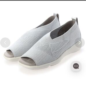 fitfit フィットフィット フワッポンニットオープントゥ 23センチ