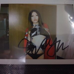 桜井あゆ サイン入りチェキ 対魔忍ムラサキ