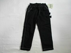 SE688【terpiel】新品　裏地付き　ロングパンツ　女児　黒　100