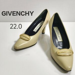 GIVENCHY ジバンシー パンプス レザー ベージュ 22.0
