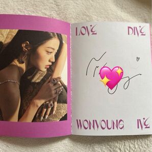 I've ウォニョン LOVEDIVE アルバム 直筆サイン入り