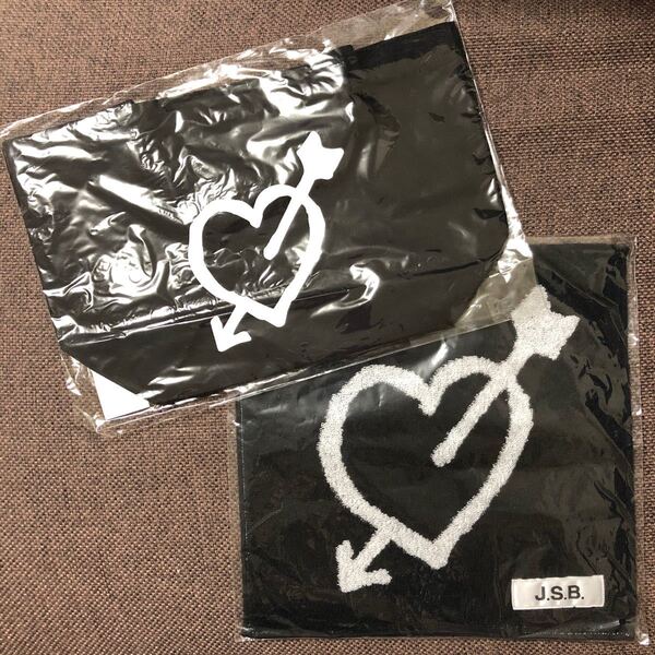 新品 JSB LOVE ハンドタオル トートバッグ SMILE