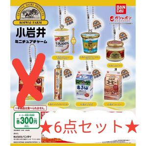 ★6種セット★小岩井乳業 ミニチュアチャーム