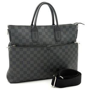 ルイヴィトン【最高級美品】ダミエ グラフィット 7DW ブリーフケース 2way ビジネスバック LOUIS VUITTON