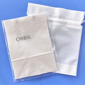 ■新品■ORBIS オルビス ショッパー 紙袋 不織布 巾着袋 ギフト プレゼント ショップ袋 白 ホワイト ギフト ラッピング