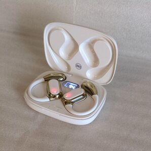ワイヤレスイヤホン Bluetooth 耳掛け式 ホワイト
