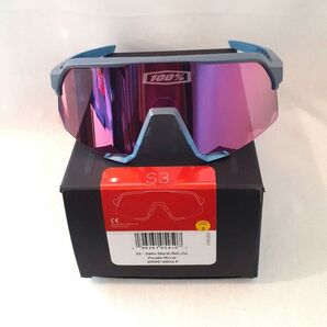 新モデル 100% S3 サテンストーム パープル ワンハンドレッド サングラス