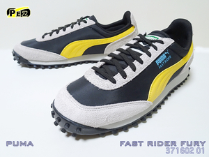 ■PUMA■ファストライダー FURY(26cm)■BLKxYLWxGRY■371602 01